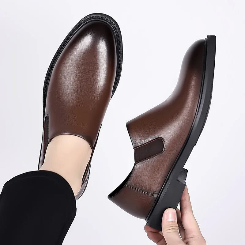 Zapatos formales italianos para hombre, zapatos de vestir de negocios de cuero para boda, zapatos Oxford para hombre, zapatos de oficina Scarpe Uomo Eleganti