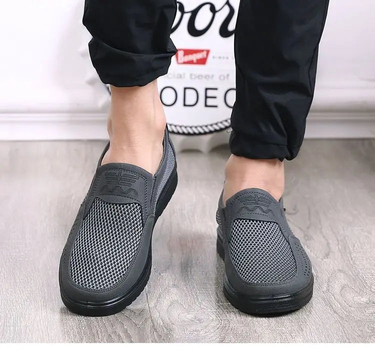Zapatillas casuales de verano 2025 para hombre, de malla transpirable con suela gruesa, asequibles y con envío gratis