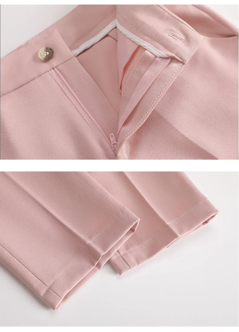 Women Pants Sets Off Shoulder Sleeveless Vest Top Female Pencil Pants Women 2 Piece Set Outfit Elegant Women's Pants Suit