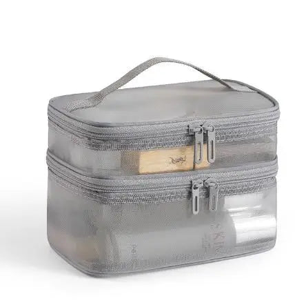 Double-Layer Mesh Makeup Bag