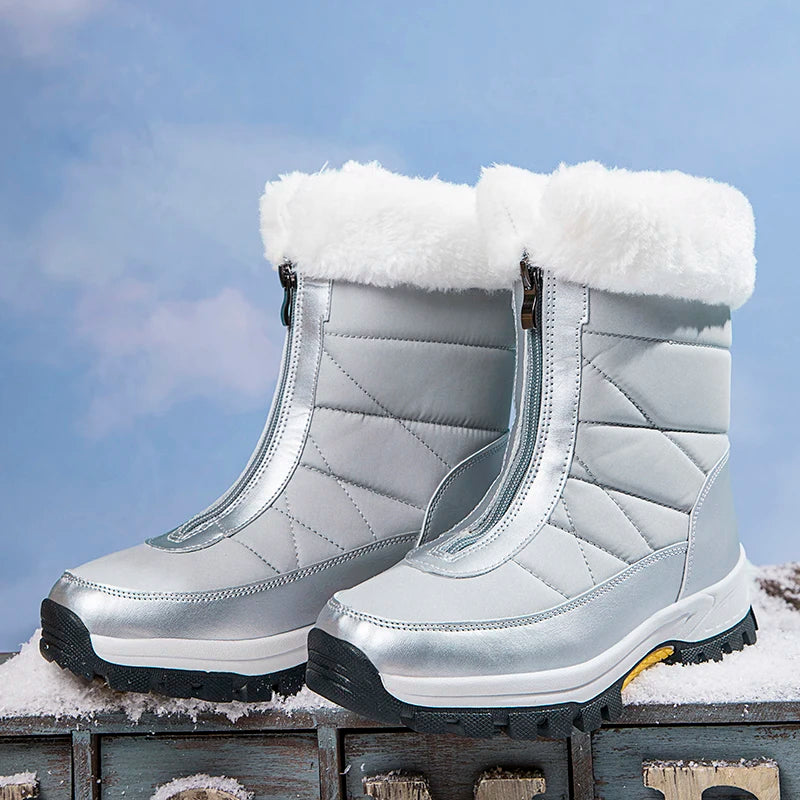 Bottes de neige d'hiver pour femmes – Chaudes, imperméables et antidérapantes