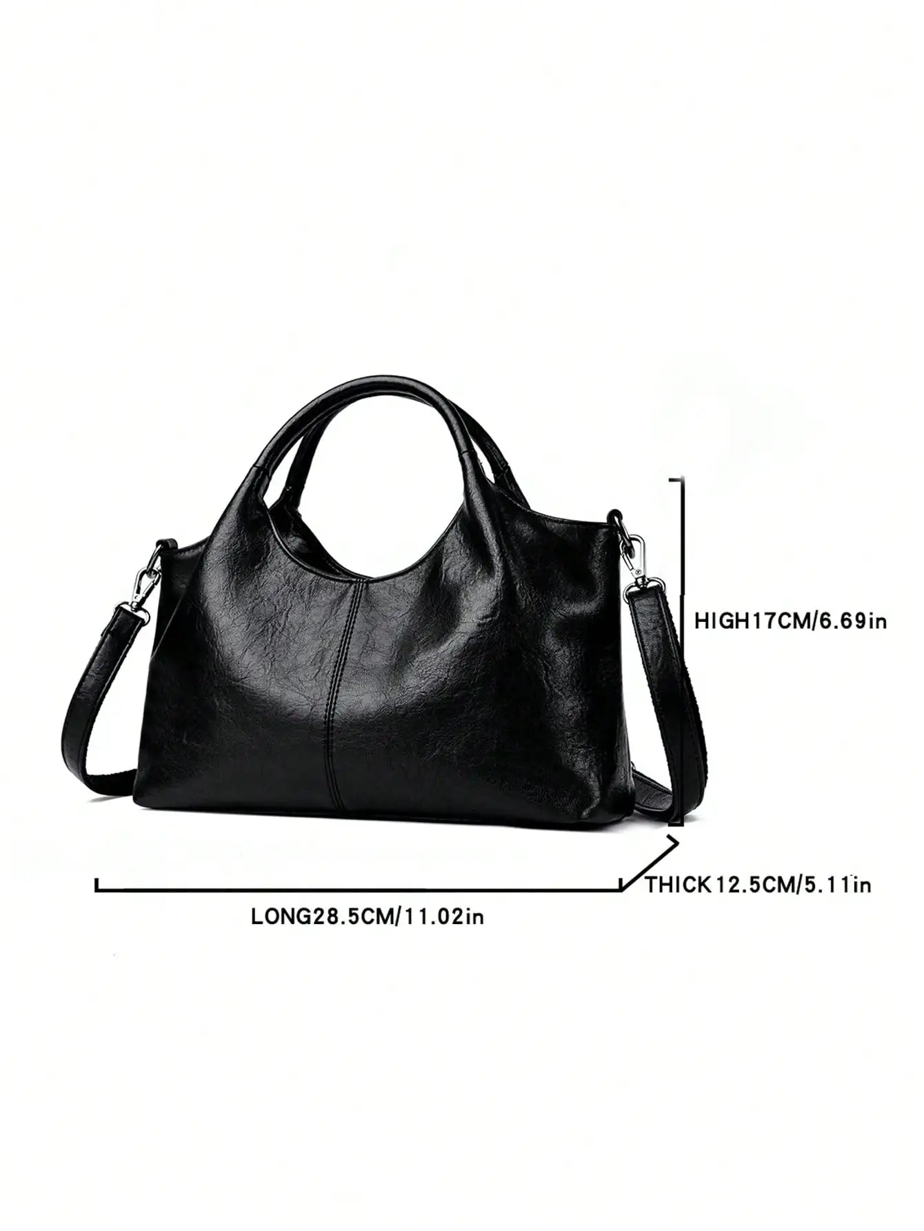 Black Leather Tote