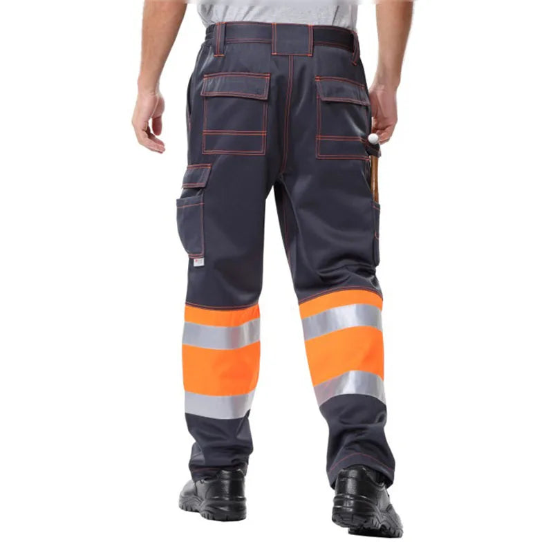 Beskyttelsesbukser for arbeid med flere lommer Arbeidsbukser Herre Arbeidsbukser Herre Arbeidstøy Cargobukser Reflekterende bukser