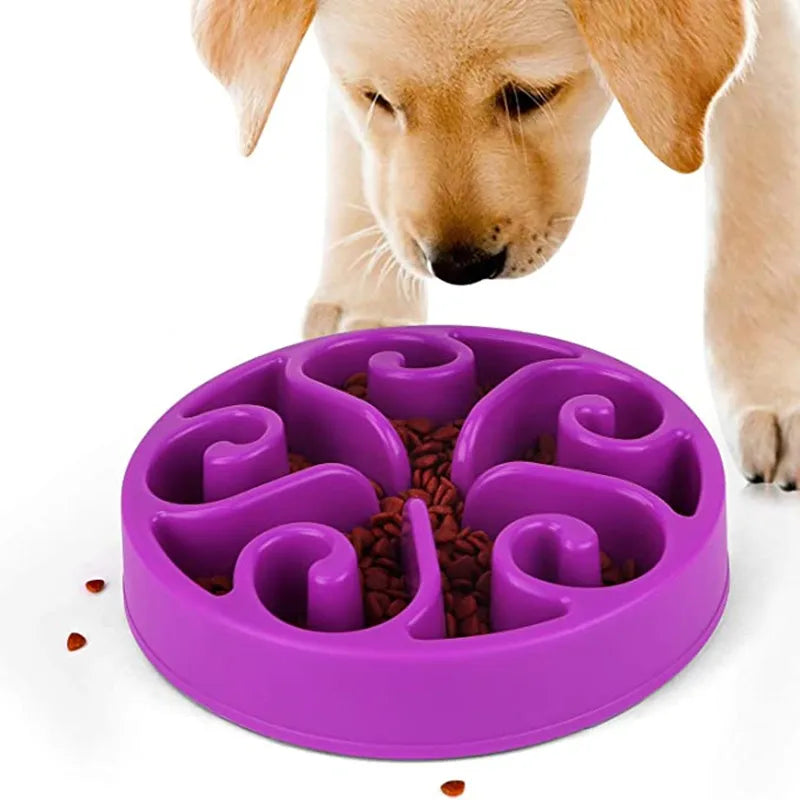 Comedero Lento para Perros, Divertido, Antideslizante, Anti-Glotón, Comederos Más Lentos, Cuenco Ecológico para Perros Grandes, Medianos, Pequeños y Cachorros
