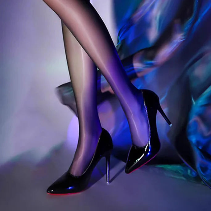 Zapatos de tacón alto para mujer sexy con suela roja, tacones clásicos de otoño, zapatos de vestir de cuero suave para mujer, tacones altos para banquetes y bodas.