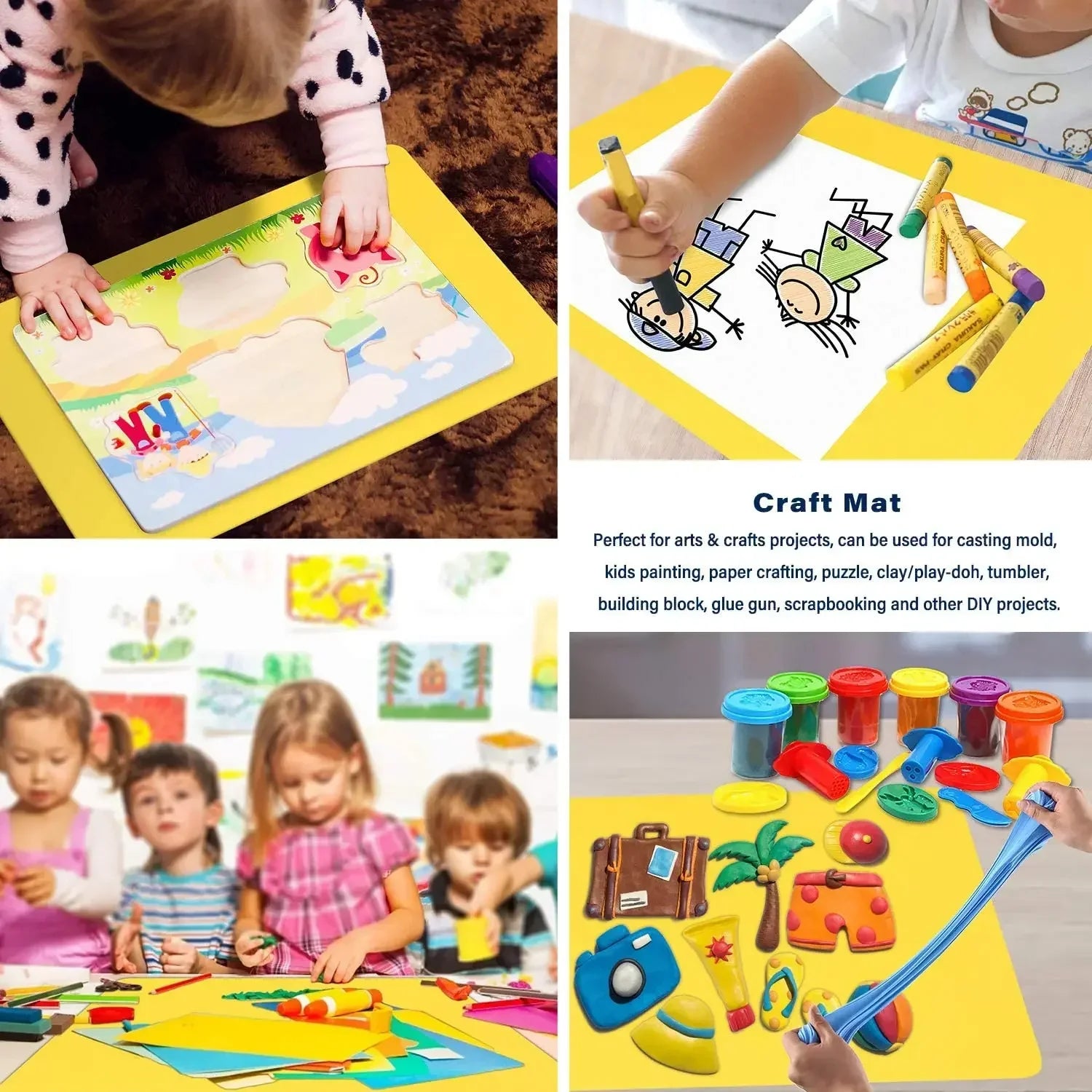 Manteles Individuales de Silicona, Manteles Individuales para Niños, Manteles Individuales Impermeables Resistentes al Calor Antideslizantes para la Mesa del Comedor, Fáciles de Limpiar