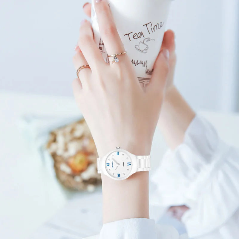 ceramic watches for women fashion ladies watches Gifts for women quartz Watch clock luxury hot sale luxury Women's wristwatch