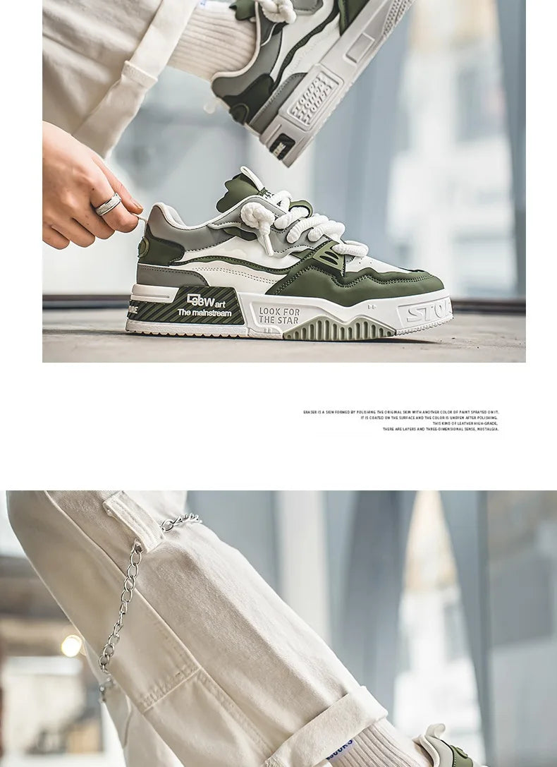 Zapatos de hombre, zapatillas de moda para hombre, zapatillas de correr de otoño de nueva marca, cómodas, con suela blanda, Tenis Masculino
