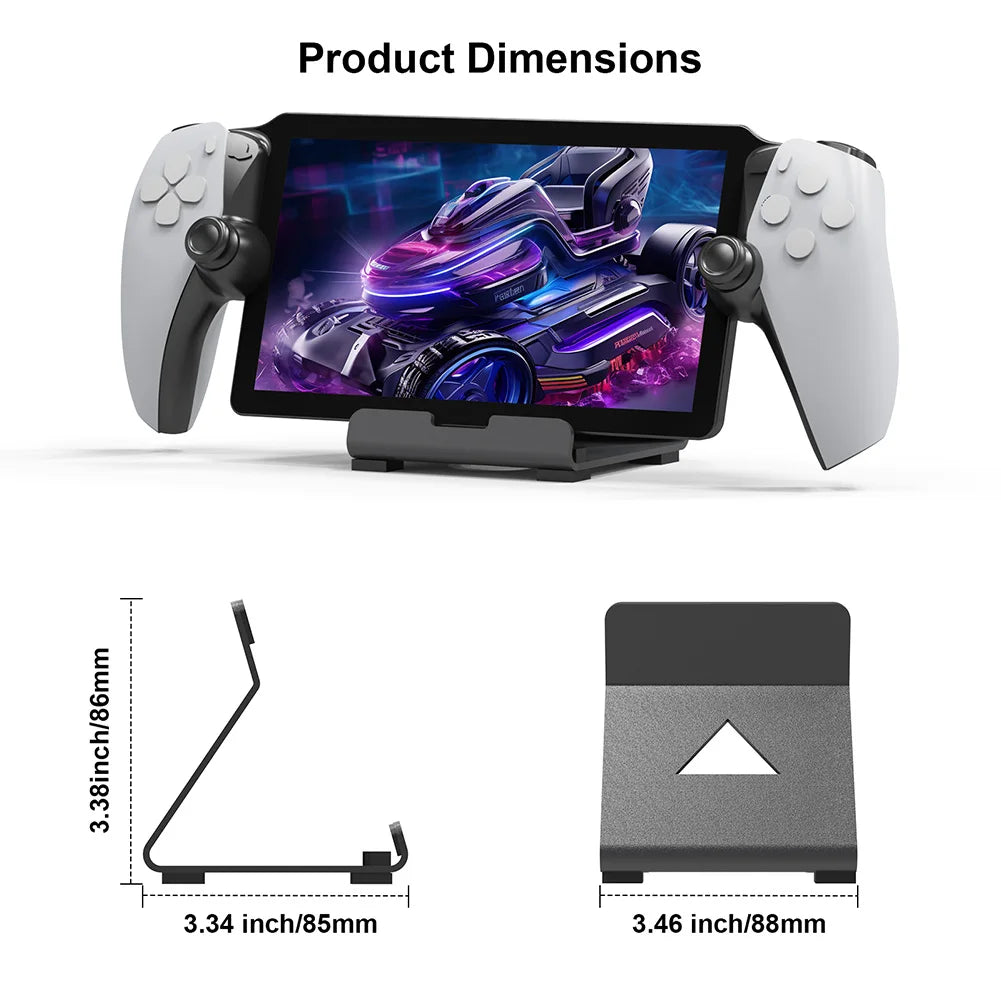 Game Console Holder Desktop Stand for PS5 Portal Support Stand with Anti-Slip Pad for Playstation Portal Steam Deck ROG Switch