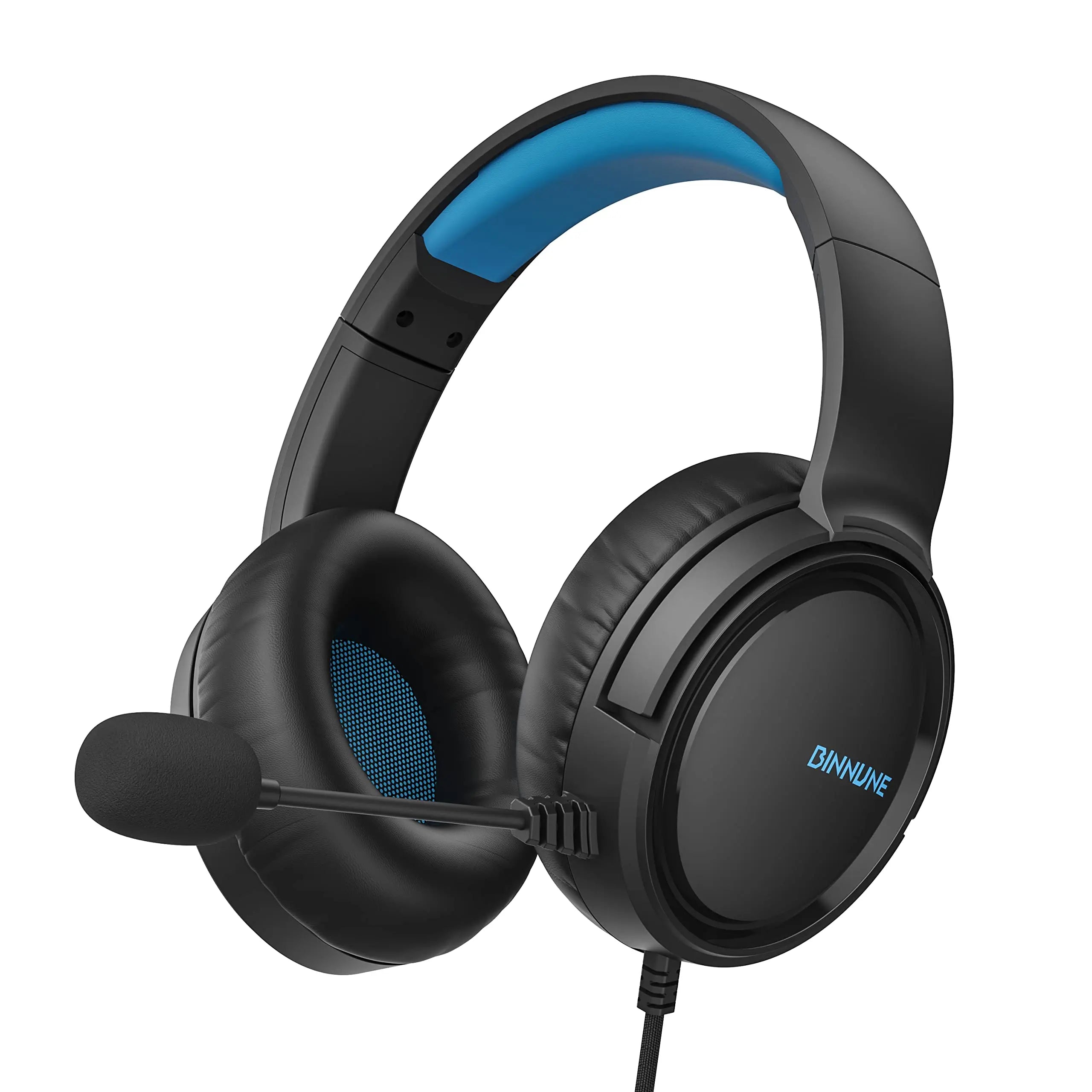Auriculares gaming BINNUNE con micrófono para PS4 PS5 Xbox Series X|S Xbox One PC Switch Auriculares gaming con cable para Playstation 5 Xbox 1