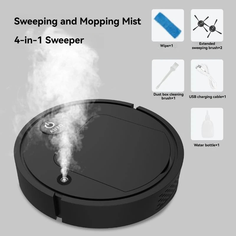 Mopa de succión con pulverizador, humidificación, robot de barrido, desinfección y esterilización, repelente automático de mosquitos móvil