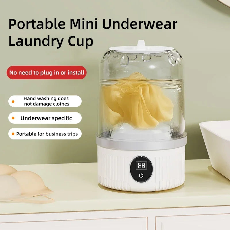 Mini Washing Machine Household Electric Washing Cup Underwear Socks Small Wireless Charging Washing Machine