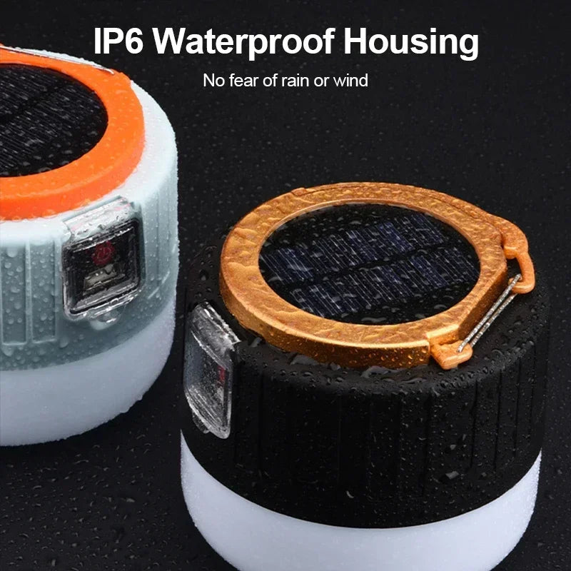 Linterna de camping portátil Power Bank Linternas LED de camping de mano impermeables para tienda de campaña al aire libre Foco recargable Linterna