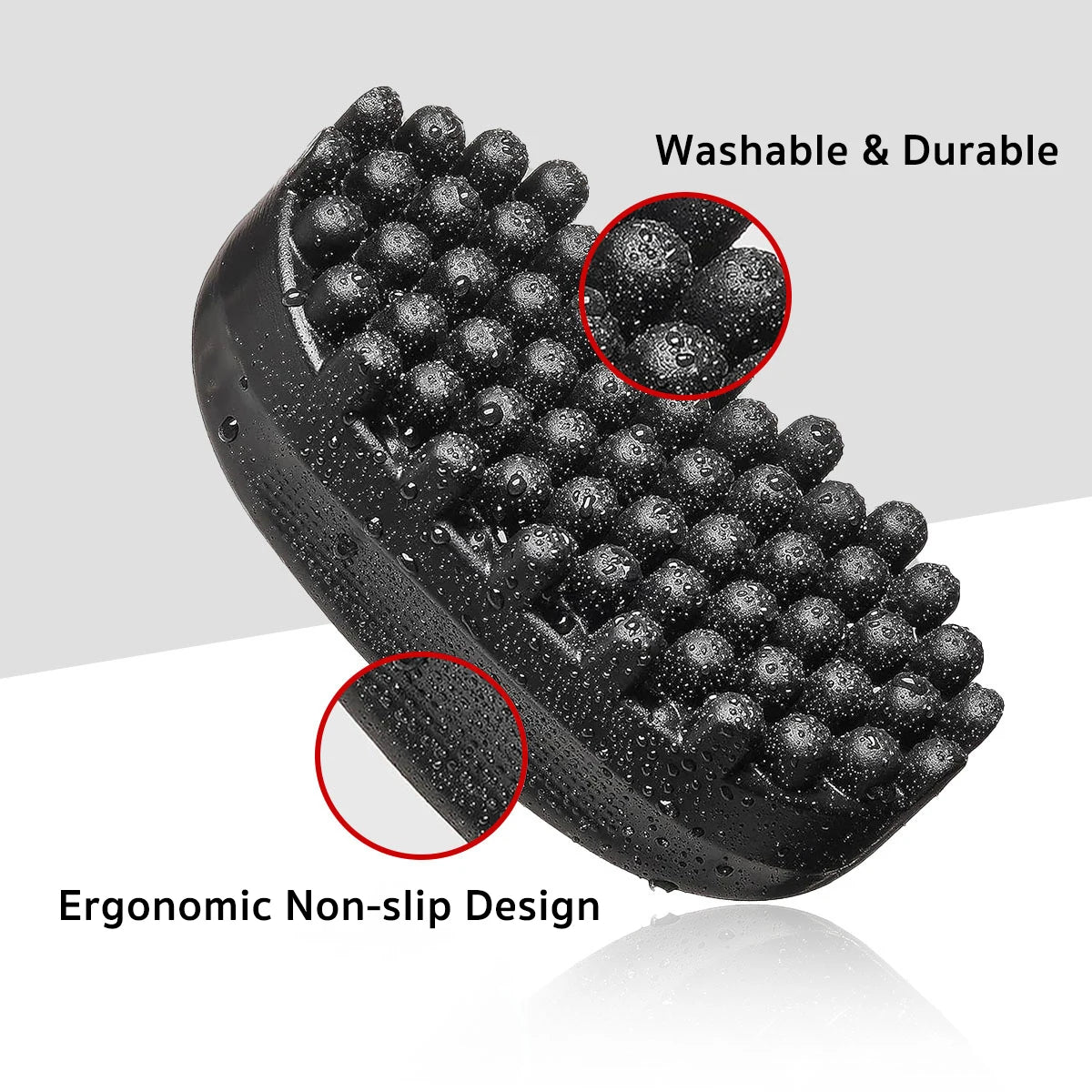 Cepillo de goma para rizar el cabello, herramienta giratoria premium, peinado rápido y fácil, herramienta de limpieza para el cuidado del cabello rizado, estilos de trenzas africanas