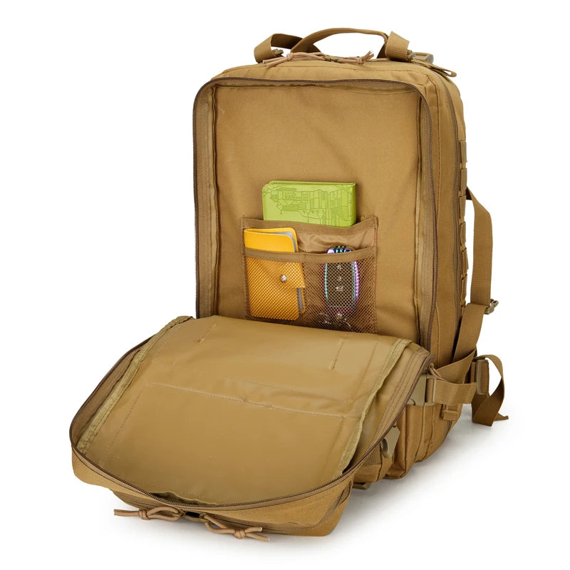 Sac à dos de randonnée - Bretelles réglables, fermeture éclair, sac à dos de voyage et de sport pour camping, randonnée, cyclisme et sports de plein air