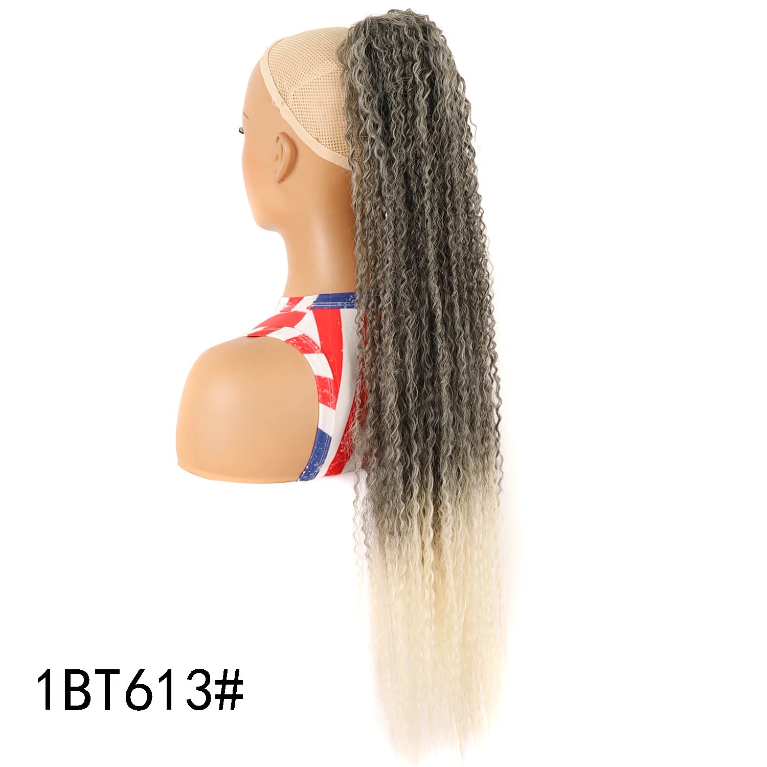 Long Curly Drawstring Ponytail for Women Synthetic Kinky Curly Ponytail Hair Extensions 32inch Afro Curly Hairpieces Fake Tail