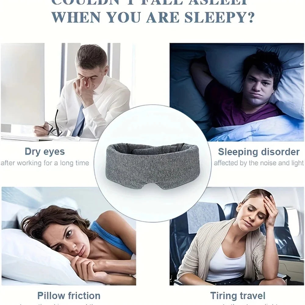 1pcs Sleeping Mask Breathable and Pressure-reducing Soft Portable Travel Mask Lunch Break Eye Cover