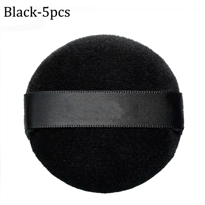 Esponja de Maquillaje de Terciopelo Suave 5/10Pcs Borla Cosmética para Polvo Suelto Esponja de Maquillaje Facial de Doble Cara Corrector Herramientas de Maquillaje Húmedo y Seco
