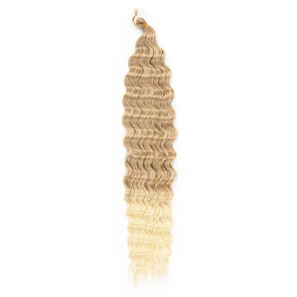 Cheveux au crochet Deep Wave, Tresse synthétique Passion Twist, Extension de cheveux bouclés afro, Tresse Water Wave Deep Twist, Cheveux Ocean Wave