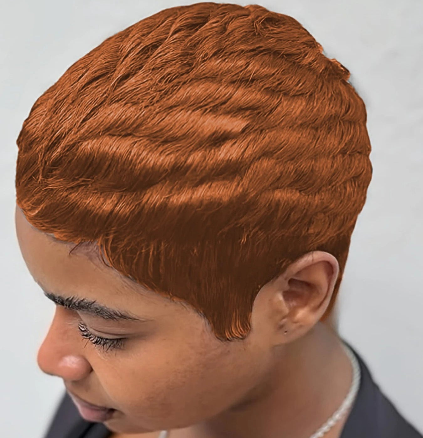 4" Curly Wave Pixie Wig