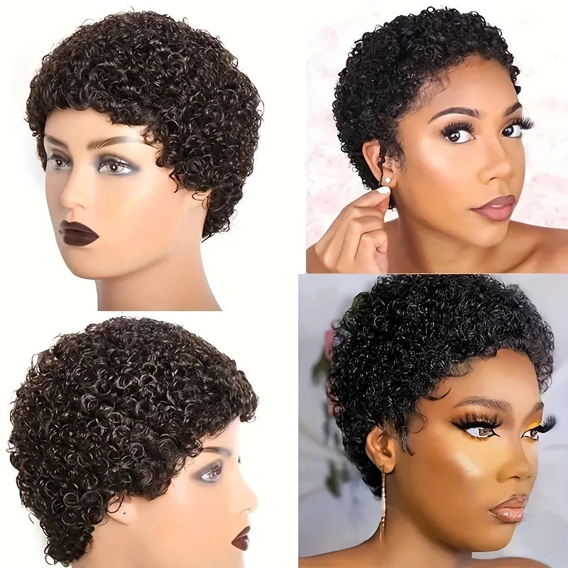Peluca Pixie Rizada Afro (4")