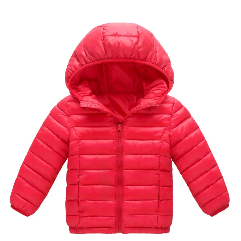 Abrigos cálidos de invierno para niños, chaquetas acolchadas de algodón para otoño, ropa para niños y niñas, prendas de abrigo con capucha para bebés de 3 a 12 años
