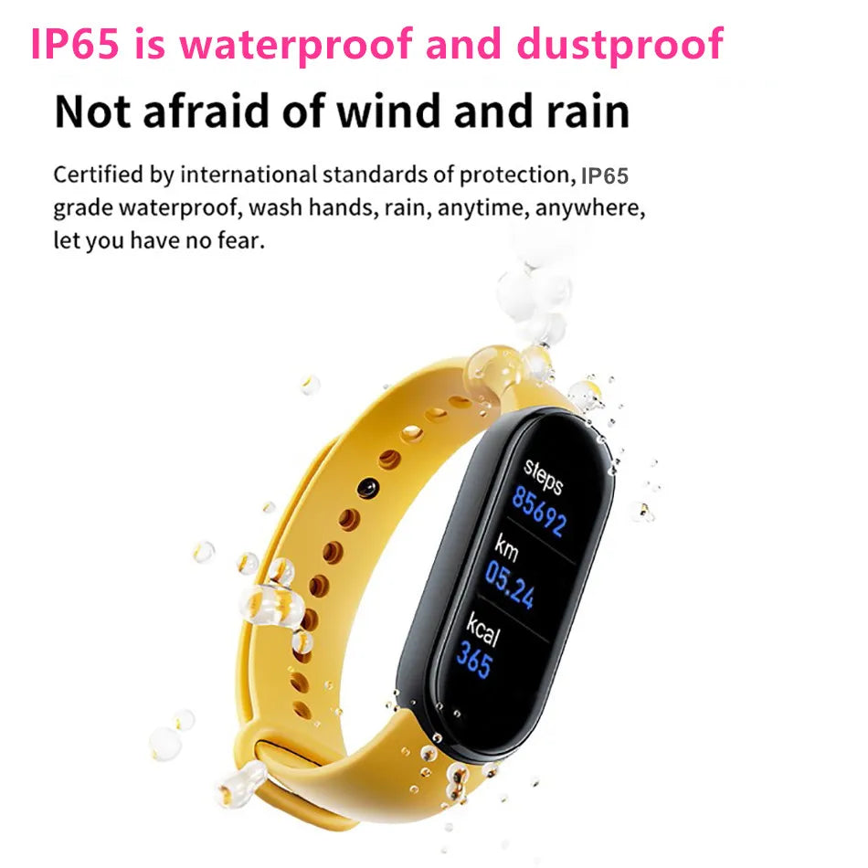 M6 Smartwatch Hombre Mujer Pulsera Inteligente de Fitness Banda Deportiva Monitor de Frecuencia Cardíaca y Presión Arterial Relojes Impermeables Multifunción