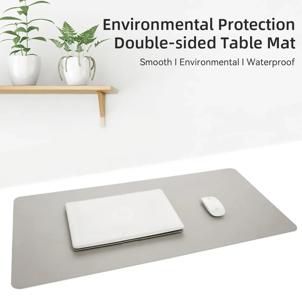 1 alfombrilla protectora de escritorio de gran tamaño 600*300mm, alfombrilla de ratón de cuero PU impermeable, alfombrilla de escritorio para teclado, alfombrilla de ratón para juegos