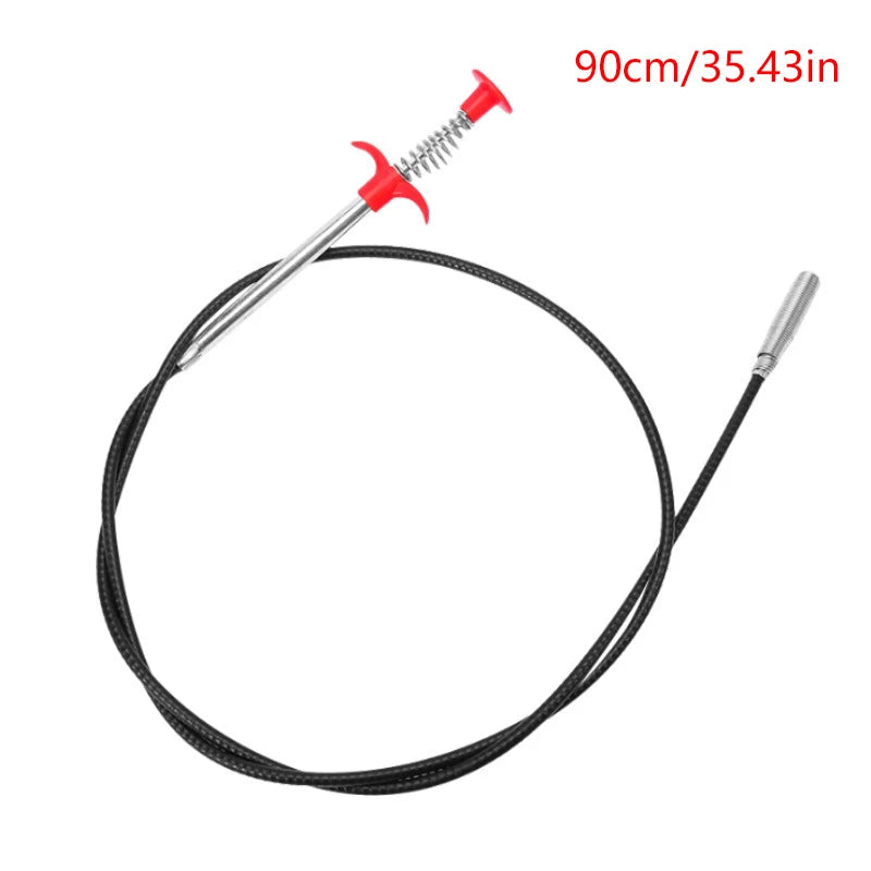 60-200cm Flexible Grabber Claw Pick Up Reacher Bendable Hose Hair Drain Clog Remover Tool For Litter Sink Drain Toilet
