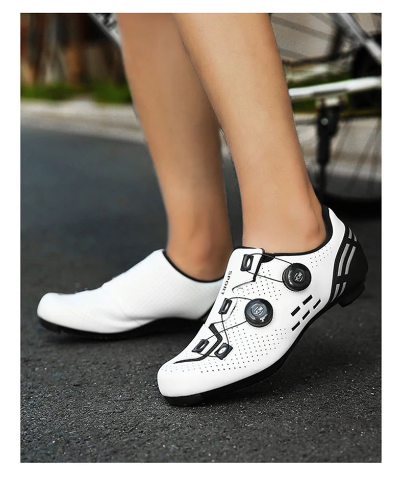 Zapatillas de Ciclismo de Velocidad, Zapatillas de Ciclismo de Carretera para Hombres y Mujeres, Zapatillas de Ciclismo de Ruta, Zapatillas de Ciclismo de Carreras Autoblocantes para Shimano