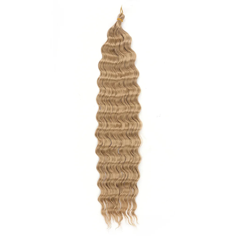 Cheveux au crochet Deep Wave, Tresse synthétique Passion Twist, Extension de cheveux bouclés afro, Tresse Water Wave Deep Twist, Cheveux Ocean Wave