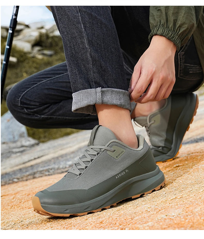 Zapatillas de senderismo, para exteriores, para caminar por la montaña, antideslizantes, informales, impermeables, de goma, resistentes al desgaste, para acampar, transpirables