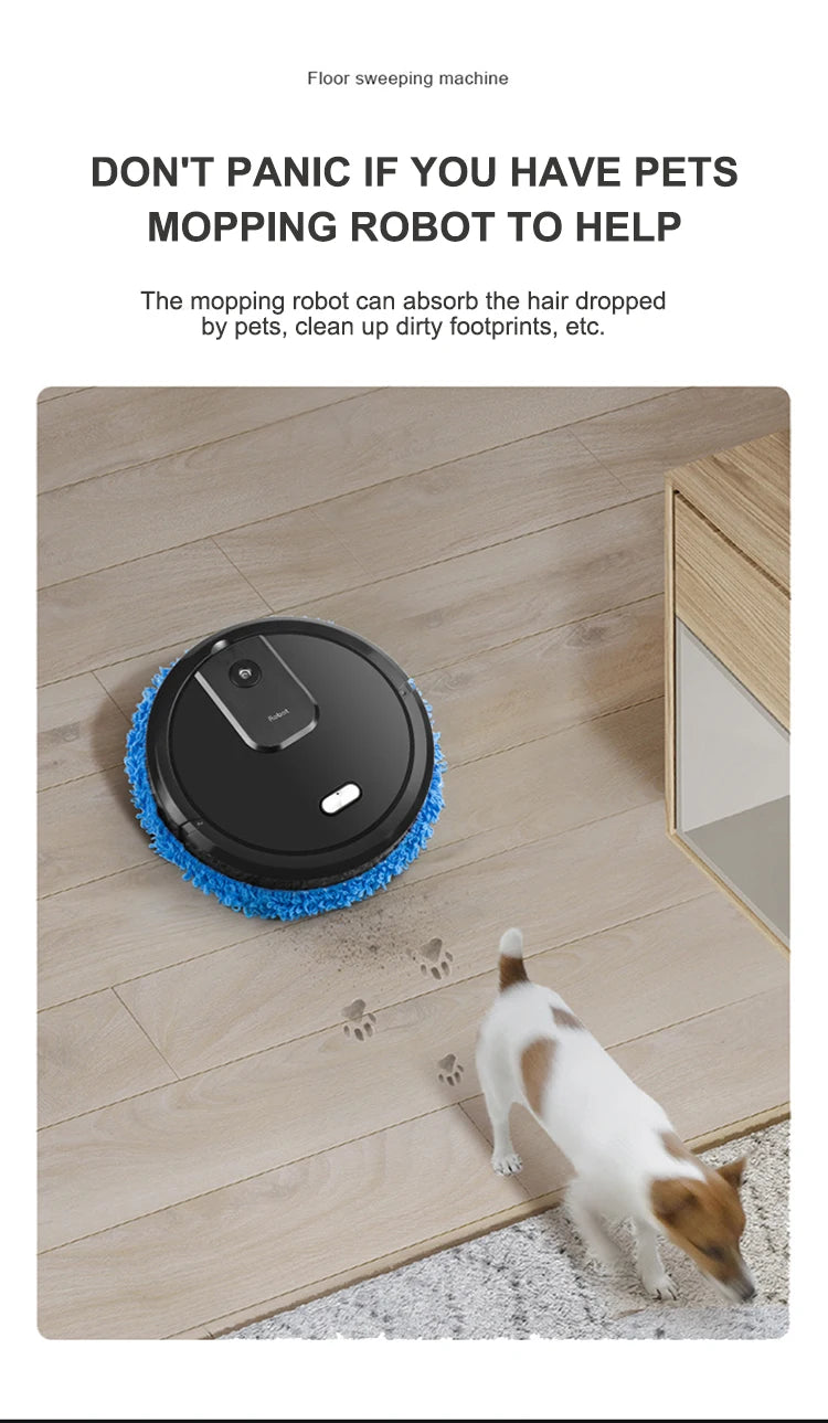 2024 Smart Sweeping and Mop Robot Vacuum Cleaner Dry and Wet Mopping Rechargeable Robot Home Appliance with Humidifying Spray