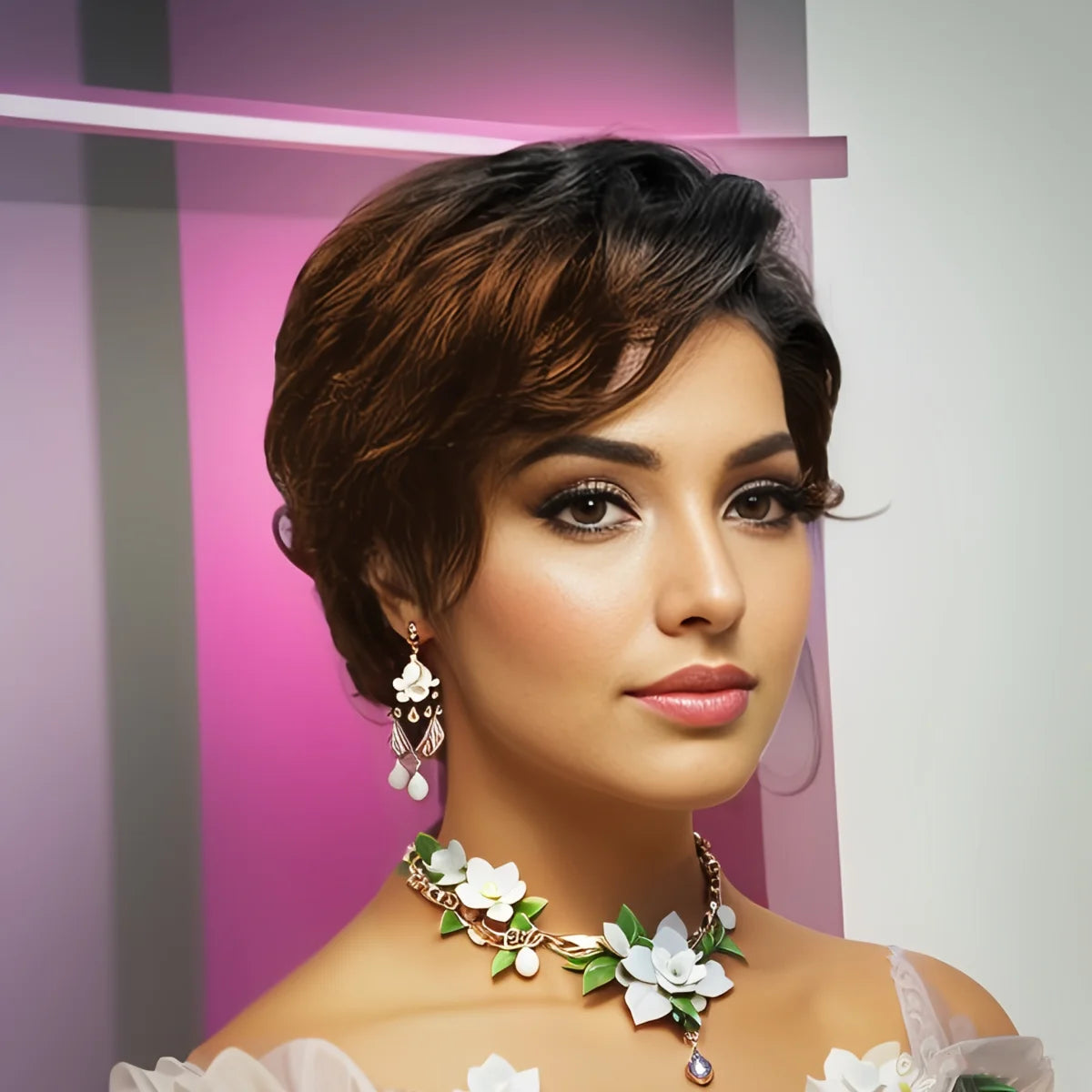 3x4 Lace Front Curly Pixie Cut Wig – Pre-Plucked Human Hair