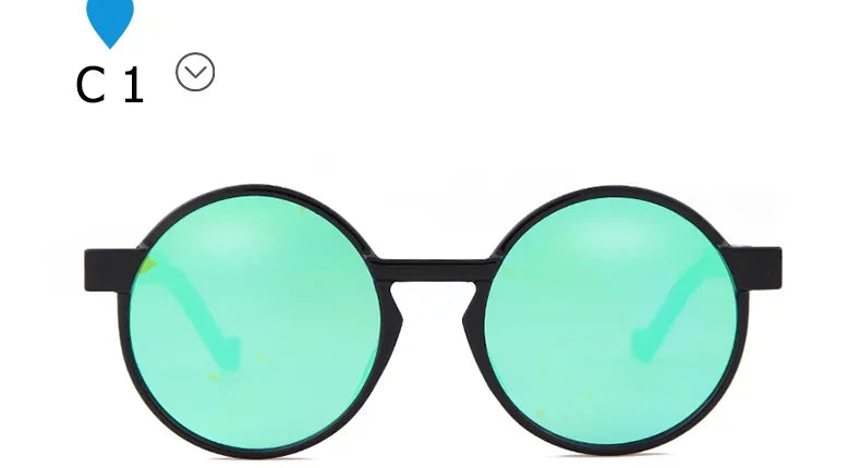 SORVINO Round Women Steampunk Sunglasses Red Yellow Gradient Sun Glasses Fashion Brand Designer Men Trendy Shades UV400 Gafas