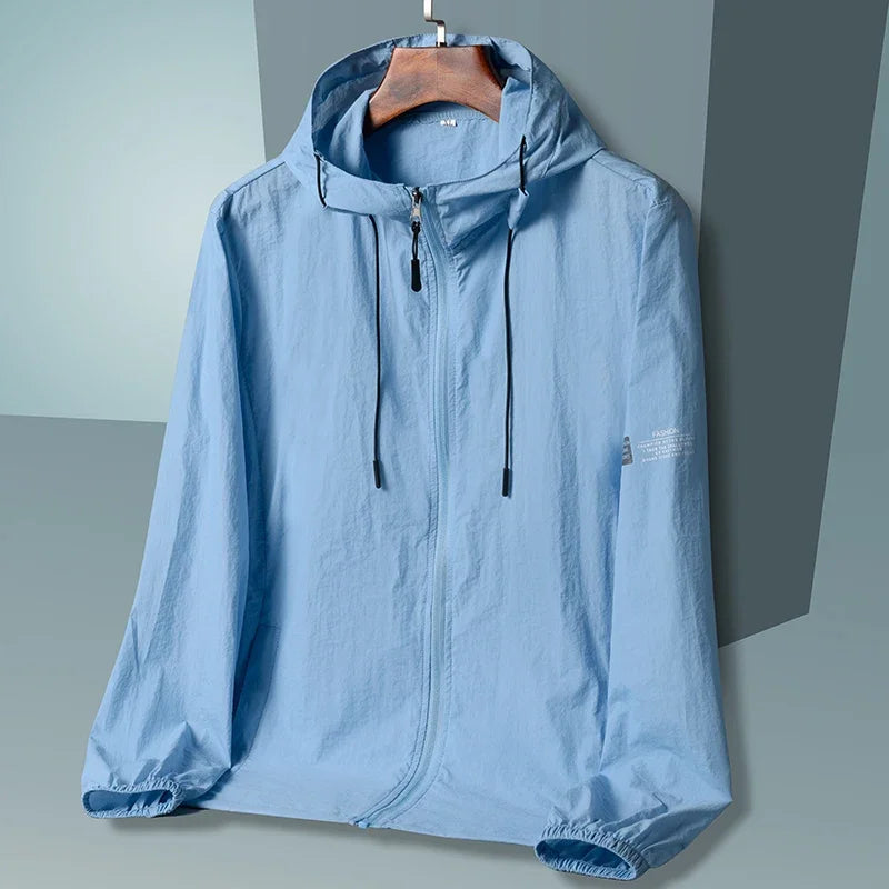 Summer Hooded Jacket Men Women Sun Protection Clothing Fishing Hunting Clothes Quick Dry Skin Windbreaker