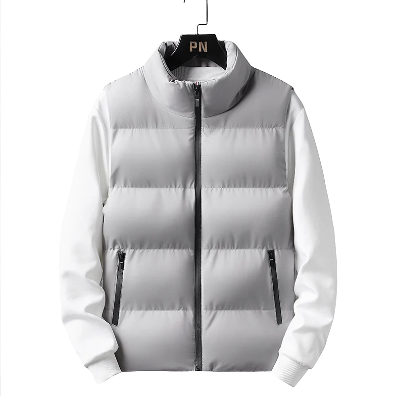 Chaleco de hombre cortavientos, chaqueta sin mangas para hombre, chaqueta de invierno, abrigo casual, chaleco de hombre de algodón grueso y cálido