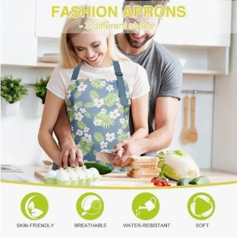 Delantales de cocina impermeables ajustables para moda, preciosos, para cocinar, café, repostería, a prueba de aceite, anti-suciedad, suministros para restaurantes