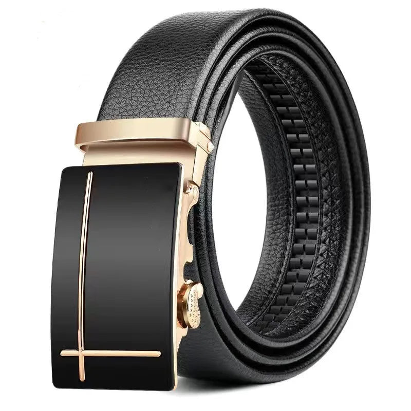 Automatic Buckle Leather Belt