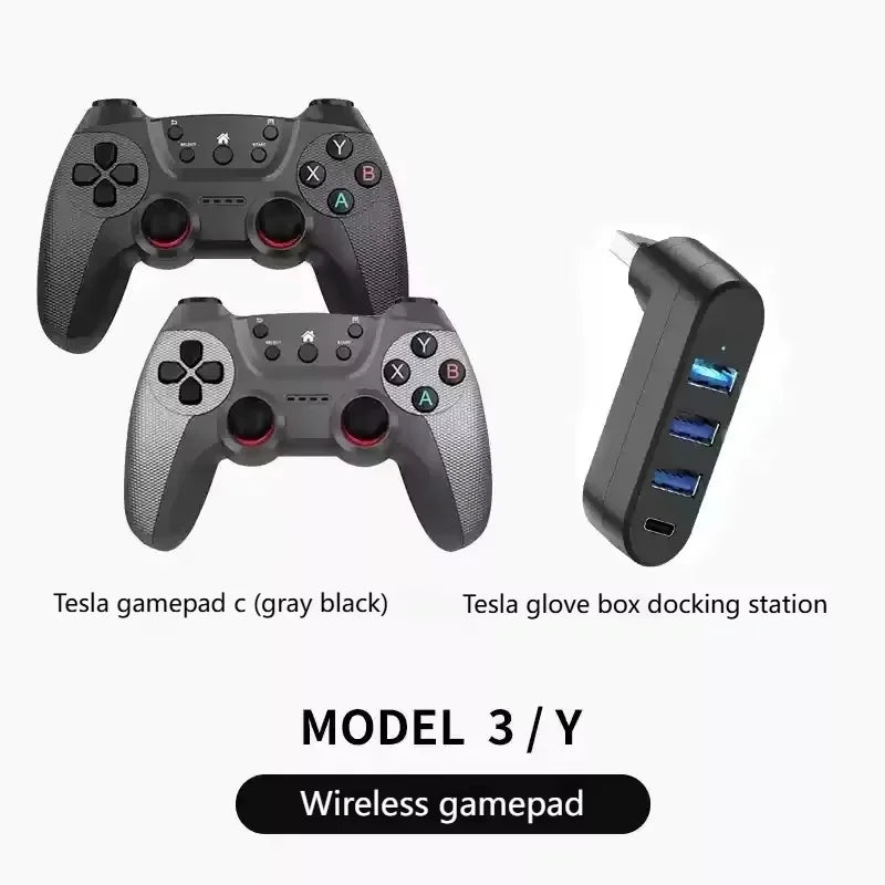 NEW Wireless USB Gaming Controller for Tesla Model Y/3/X/S Double Player Online TV PC Android PS3 Steam Gamepad Accessory
