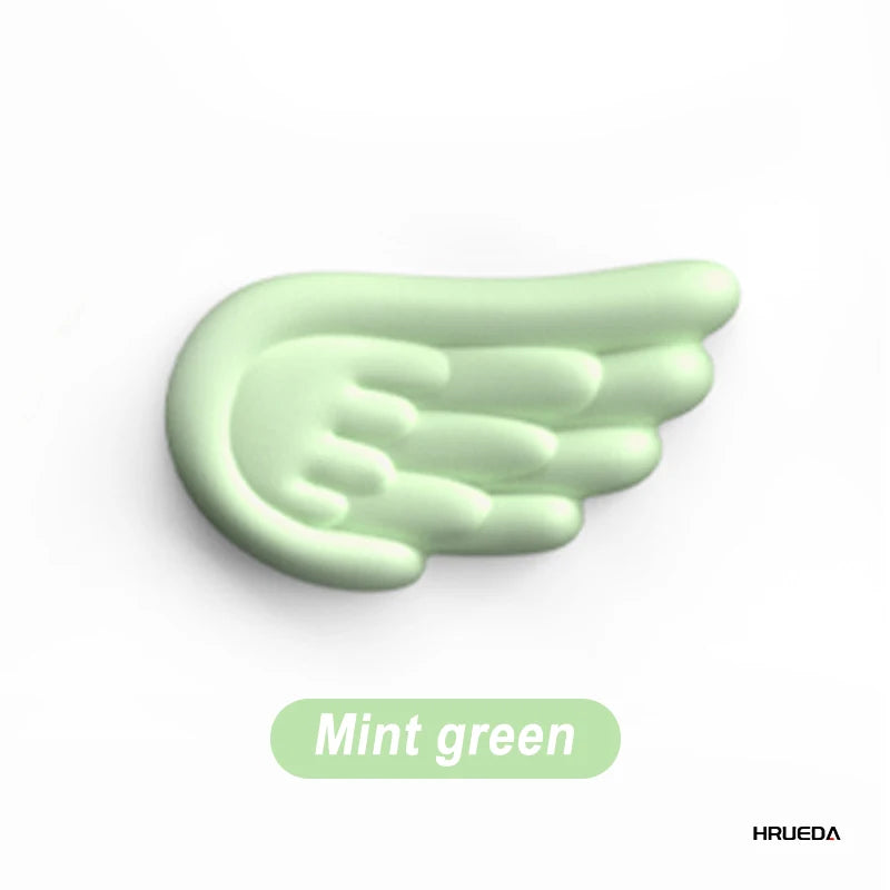 Håndleddsstøtte for mekanisk tastatur og mus Datamaskintastatur Bærbar PC Angel Wing Memory Foam-musepute Støttepute Håndleddsstøtte