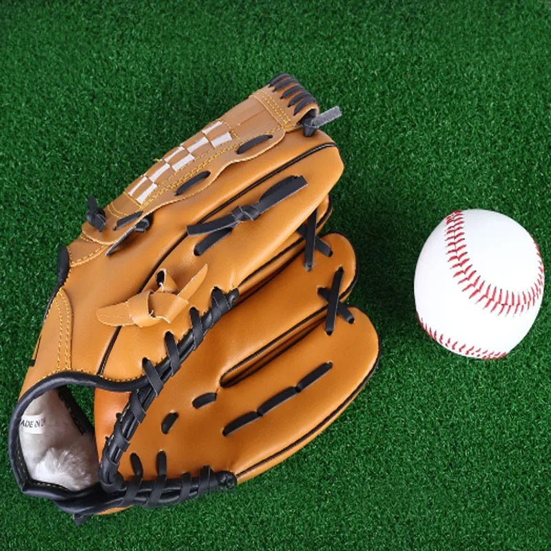 Guante de béisbol para deportes al aire libre, equipo de práctica de sóftbol, talla 9.5/10.5/11.5/12.5, para mano izquierda, para niños/adultos, hombres y mujeres, para entrenamiento