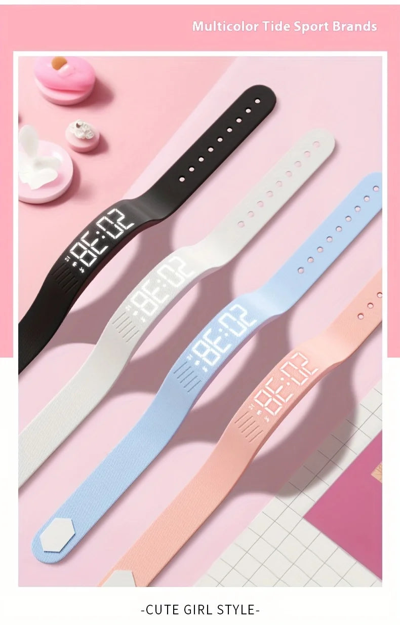 Smart Watch Hombres Mujeres Podómetro Pulsera de fitness Contador de pasos Modo multideporte Pulsera electrónica de moda Simplicidad Smart Band