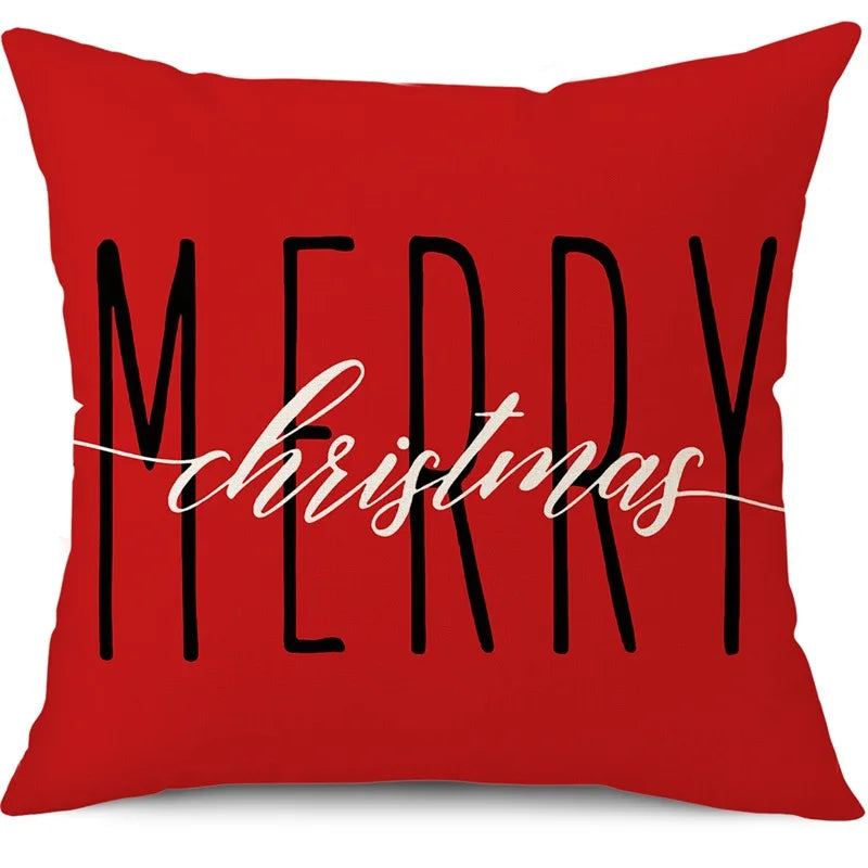 Funda de cojín Feliz Navidad – Encanto festivo para tu hogar