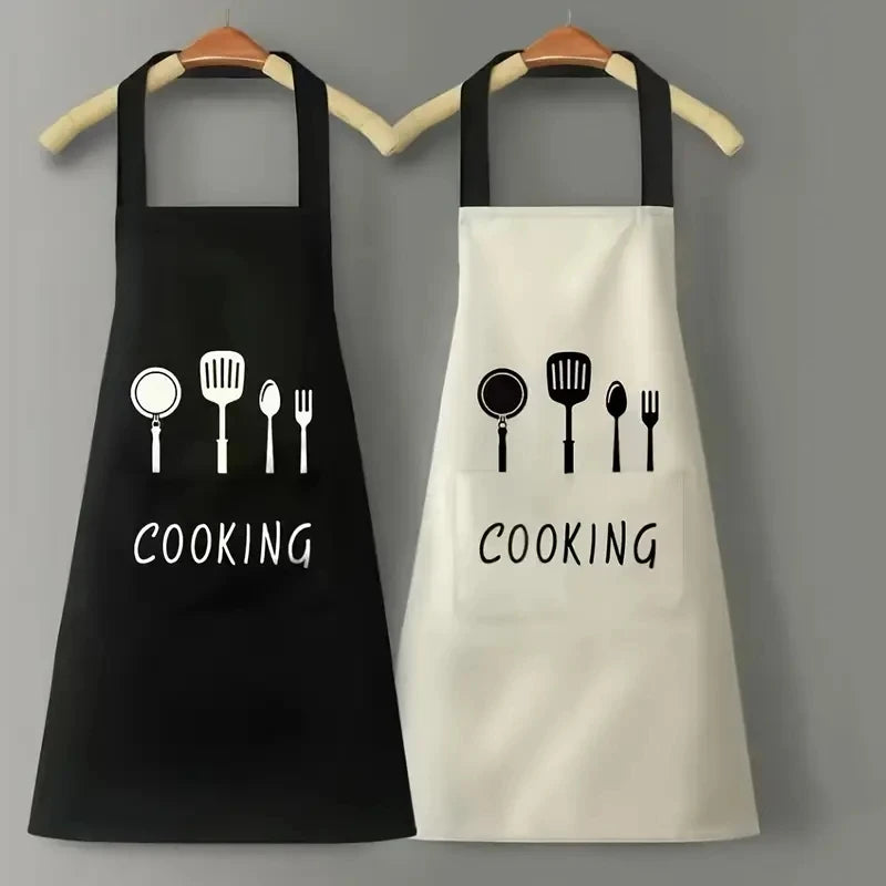 Waterproof and oil-proof apron kitchen cooking household smock waist