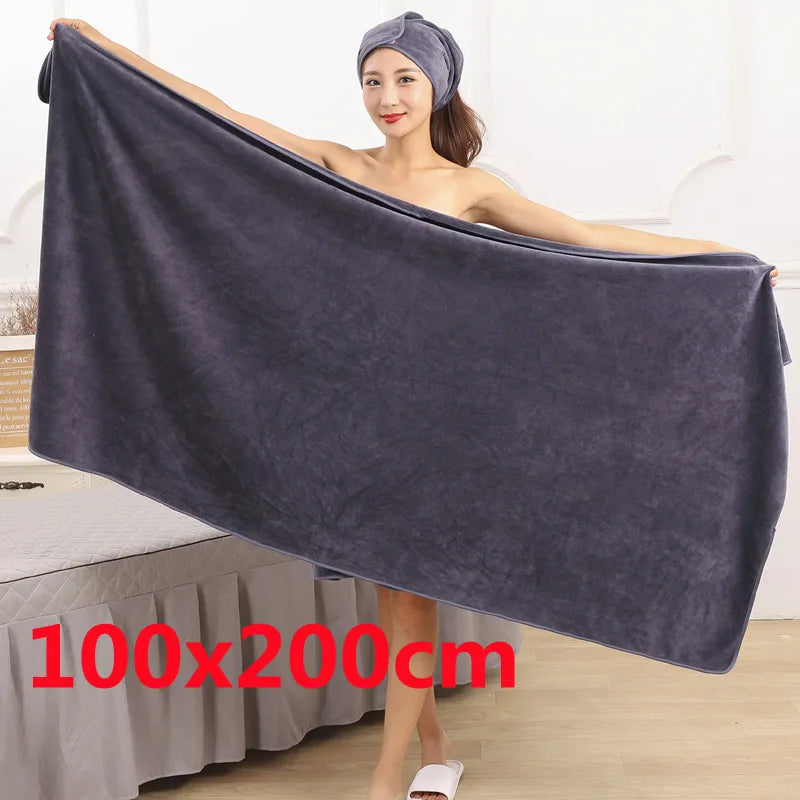 Bath towel beauty salon foot bath large towel adult thicker than Microfiber soft and absorbent massage special sheet