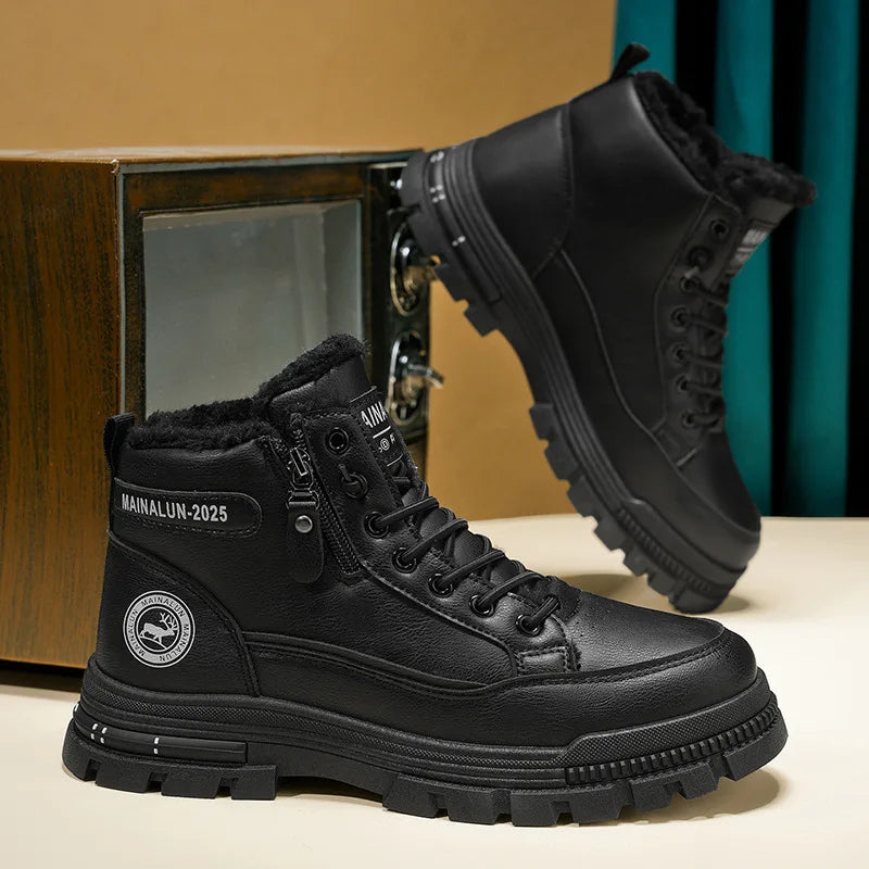 Men’s British-Style Winter Work Boots