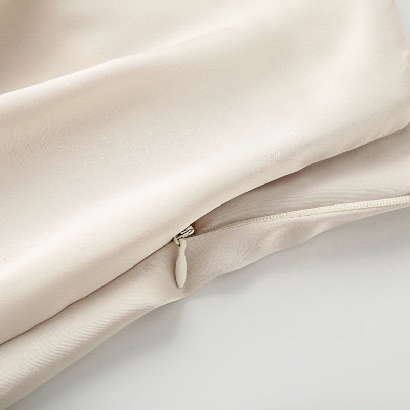 Conjunto de pantalón TRAF de 2 piezas para mujer, pantalones anchos, conjuntos lisos, tops y camisolas sin tirantes, conjunto de dos piezas para mujer, top corto y conjunto de pantalón 088