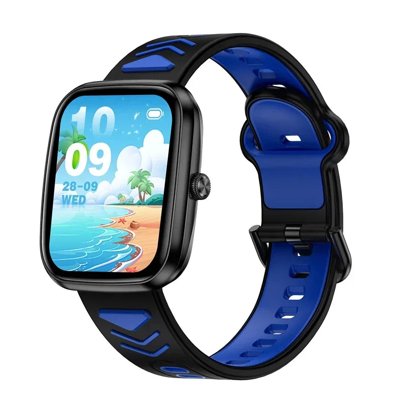 Montre connectée pour enfants, écran tactile HD de 1,75 pouce, bracelet connecté pour jeux et musique, cadeau idéal pour garçons et filles, compatible avec iOS et Android