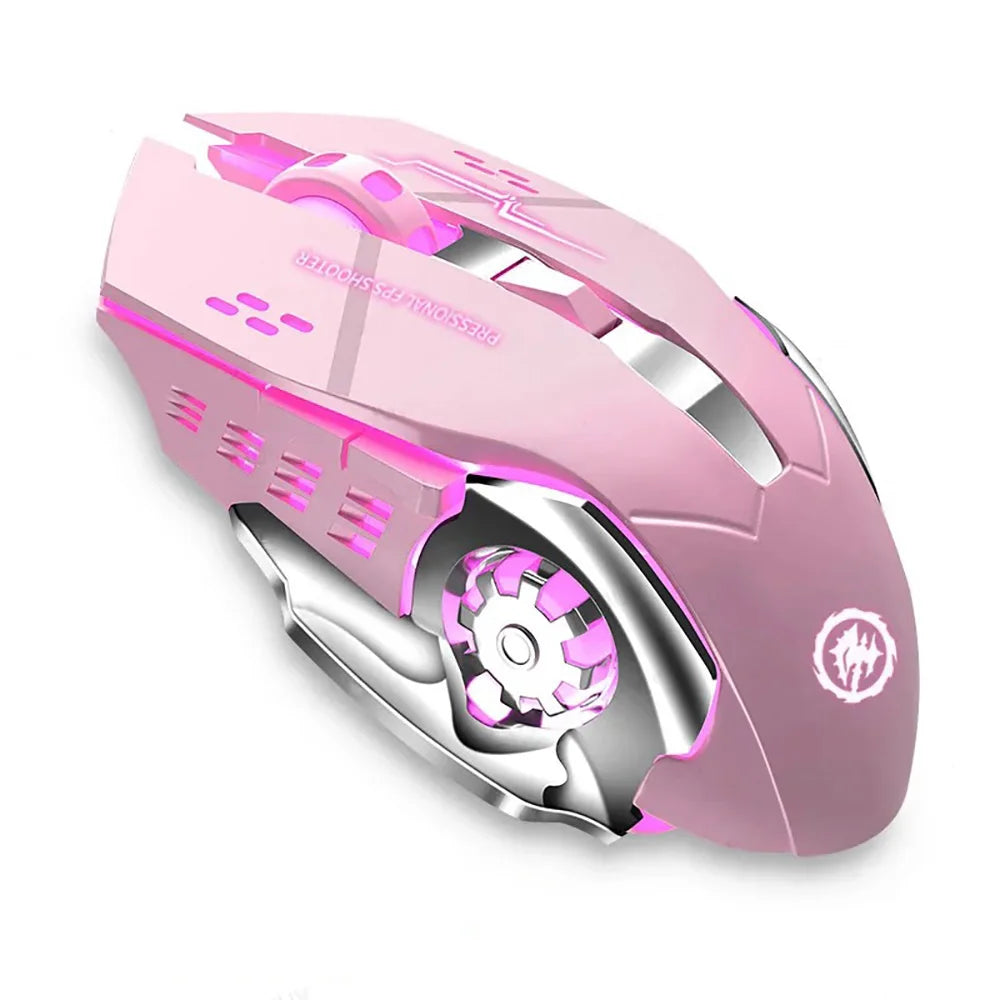 Souris sans fil rechargeable 2,4 GHz USB Bluetooth rétroéclairée, ergonomique et silencieuse, idéale pour le bureau avec ordinateur portable, MacBook, PC, tablette et téléphone.